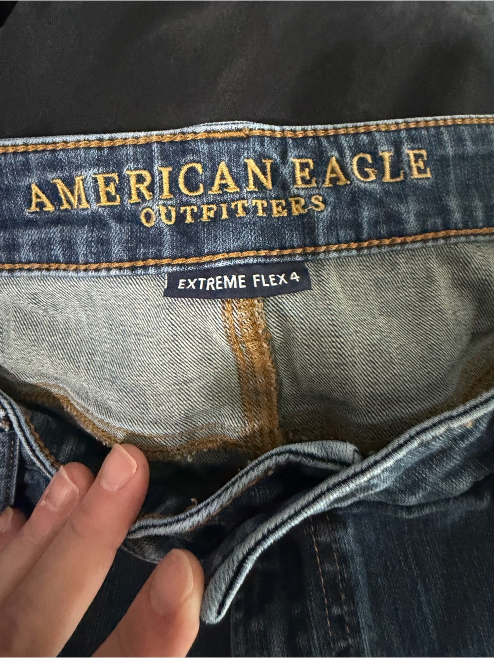 American Eagle AirFlex+ 4 Slim Fit Medium Wash Straight Leg Jeans 36x32 - Picture 5 of 7